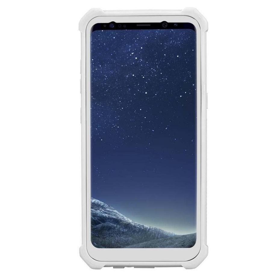 Cadorabo  Hülle für Samsung Galaxy S8 2-in-1 TPU Silikon-Rand Glas-Rücken 