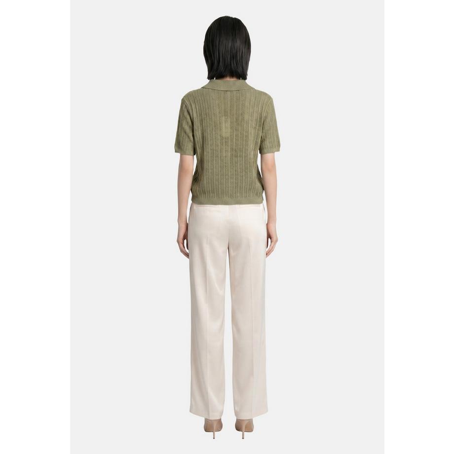 Roberta Rossi Cardigan lavorato a maglia con collo e maniche corte  