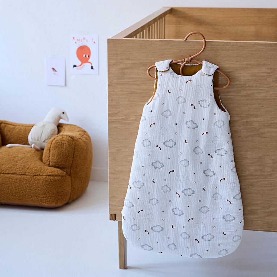 La Redoute Intérieurs Baumwollgaze Winterschlafsack Wolken Sterne  