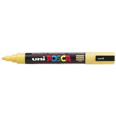 uni-ball UNI-BALL Posca Marker 1,8-2,5mm PC5MSTRAWYEL strohgelb, Rundspitze  