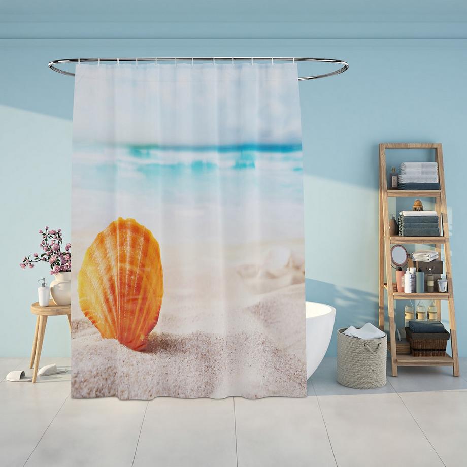 Northix Rideau de douche 180x200 cm avec motif  