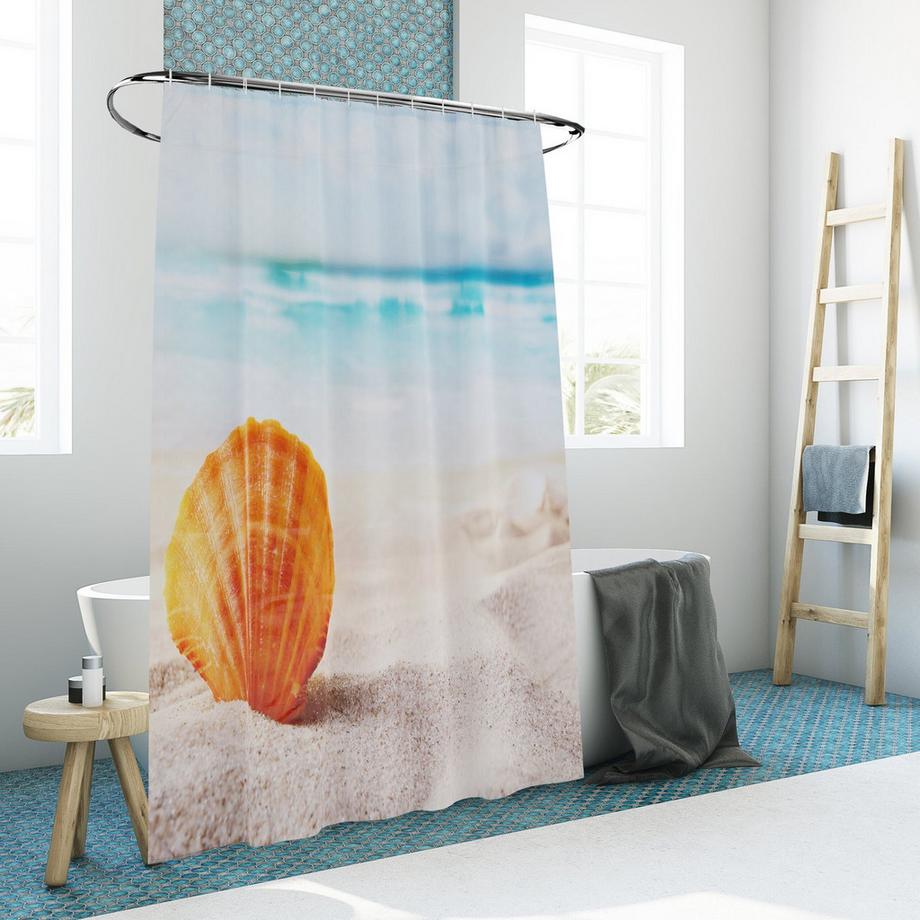 Northix Rideau de douche 180x200 cm avec motif  