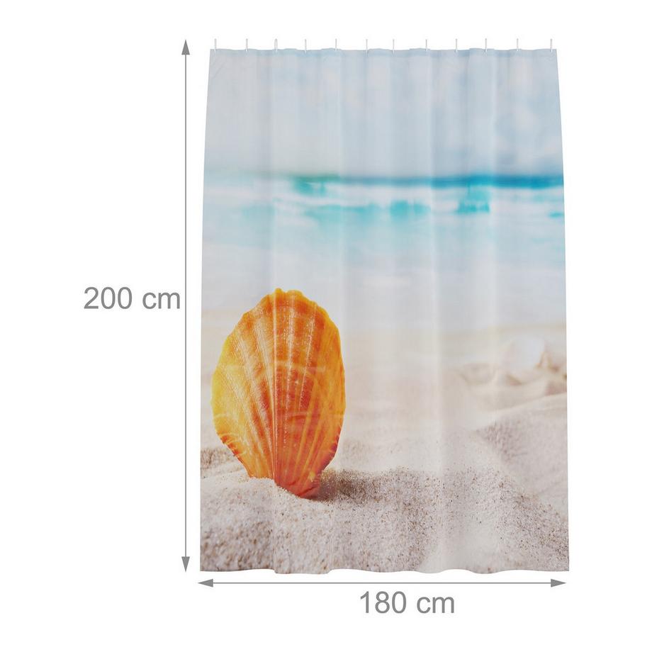 Northix Rideau de douche 180x200 cm avec motif  