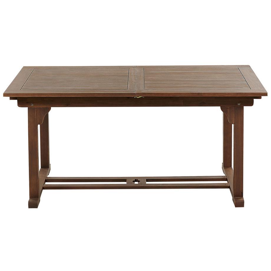 Beliani Salle à manger de jardin avec chaises en Acacia  AMANTEA PREMIUM  