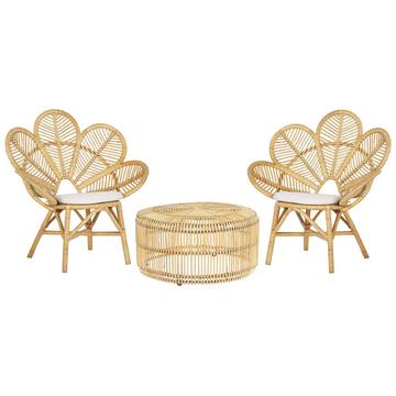 Set bistrot en Rattan Boho FLORENTINE / LIMNI