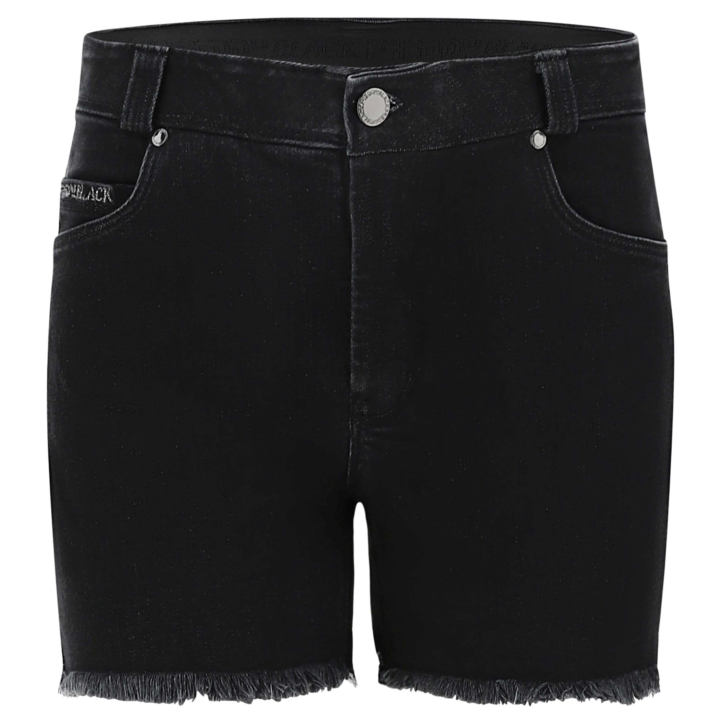 Image of Classic Jeans Shorts Damen Schwarz M