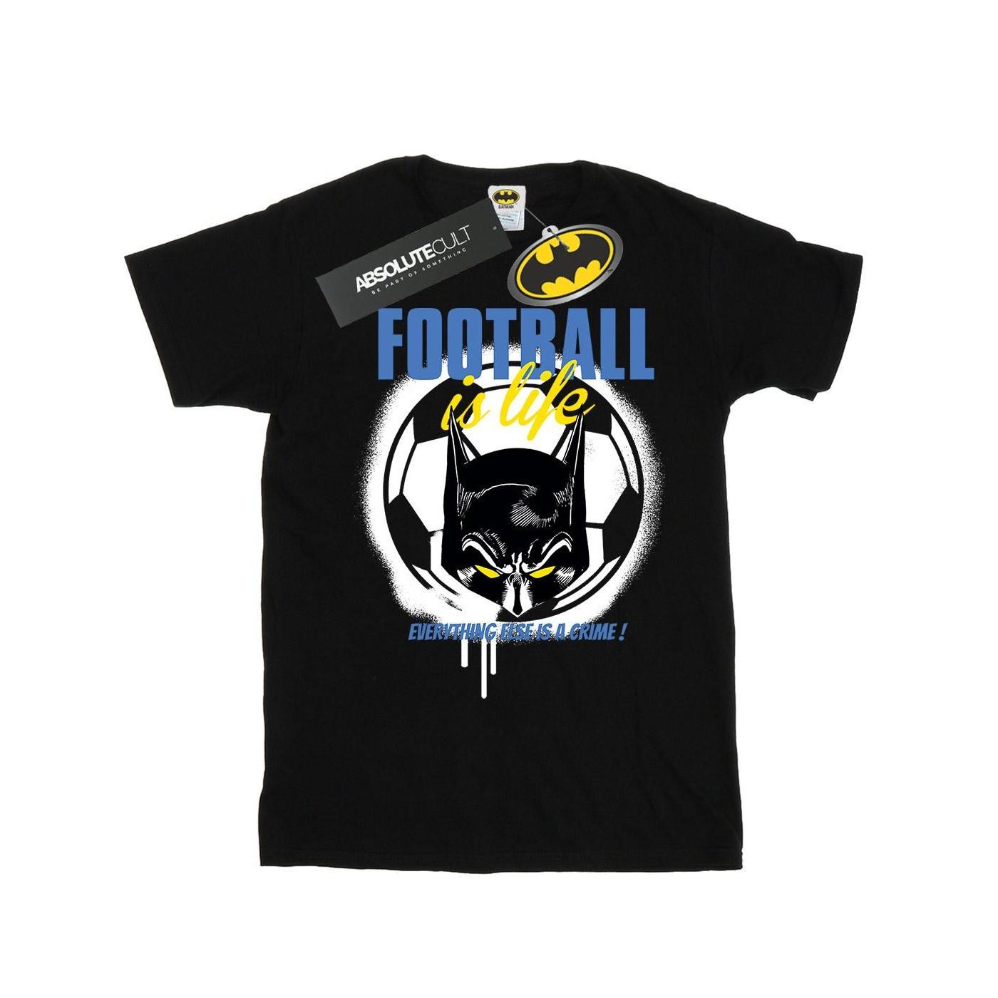 Image of Batman Football Is Life Tshirt Jungen Schwarz 140/146