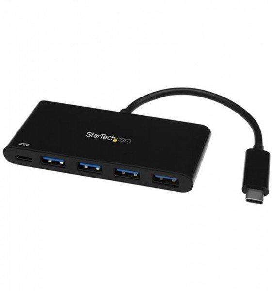 STARTECH  HB30C4AFPD hub di interfaccia USB 3.2 Gen 1 (3.1 Gen 1) Type-C 5000 Mbit/s Nero 