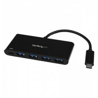 STARTECH  HB30C4AFPD hub di interfaccia USB 3.2 Gen 1 (3.1 Gen 1) Type-C 5000 Mbit/s Nero 