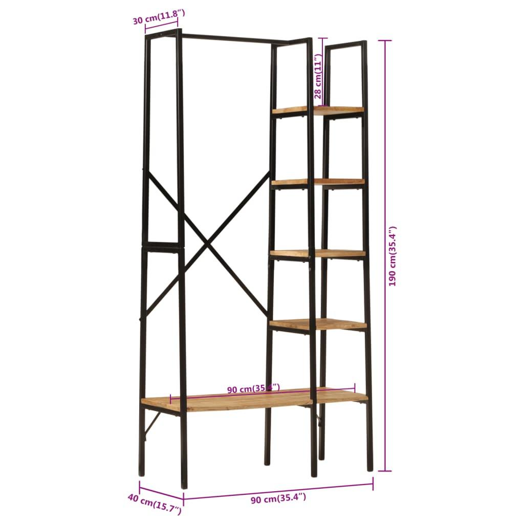 VidaXL appendiabiti Legno  