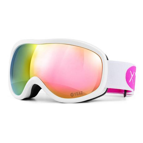 YEAZ  STEEZE Ski- und Snowboard-Brille pink/weiss 