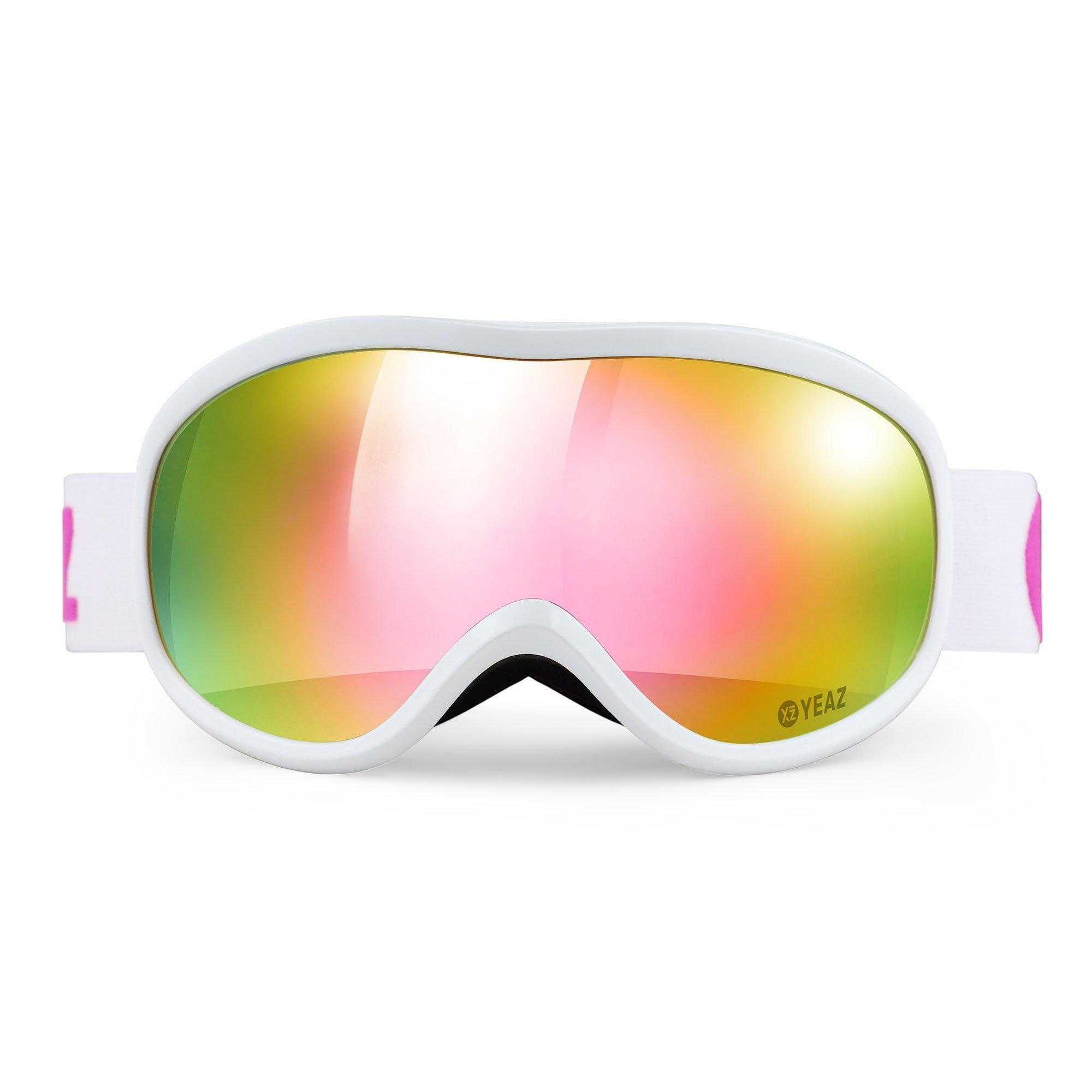 YEAZ  STEEZE Ski- und Snowboard-Brille pink/weiss 