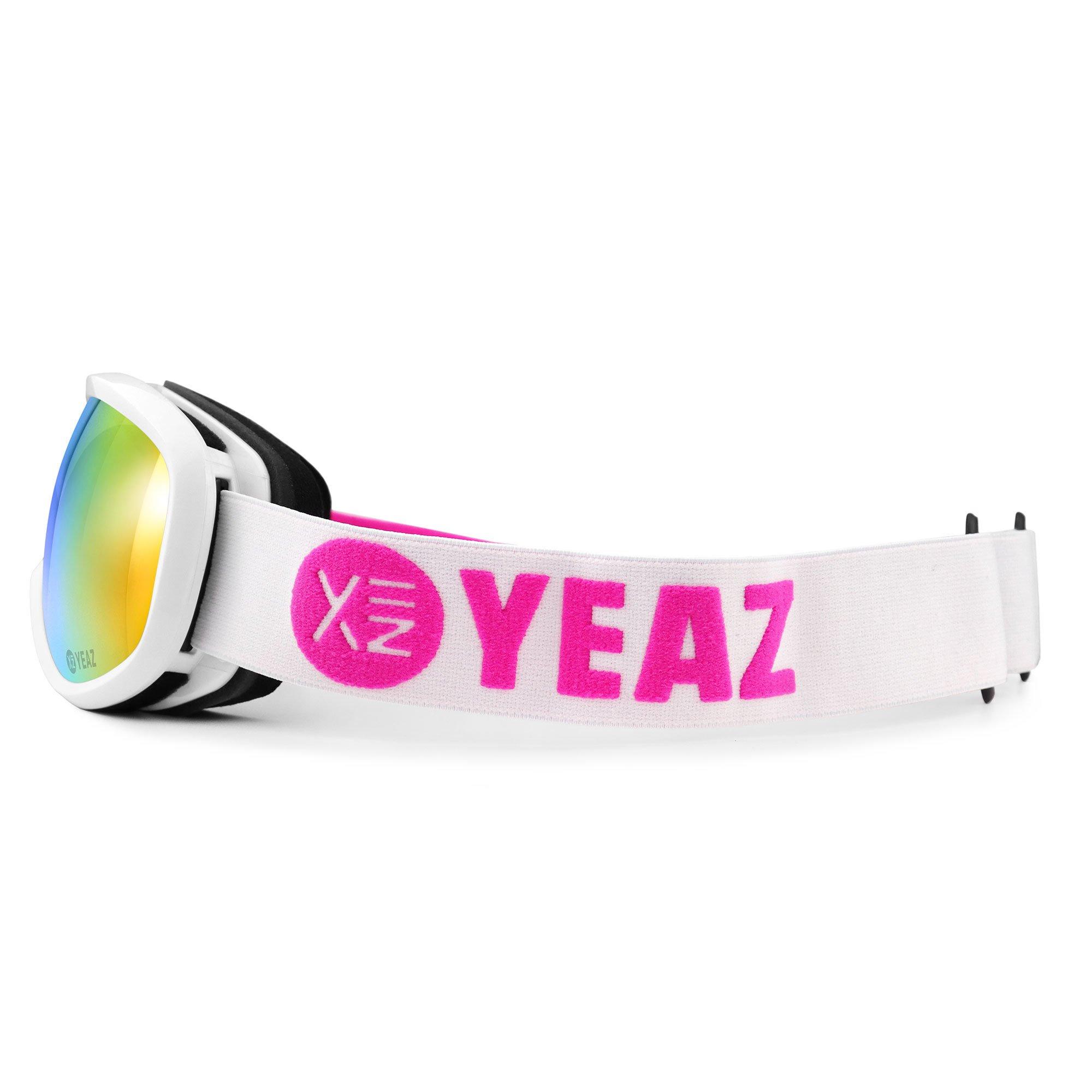 YEAZ  STEEZE Ski- und Snowboard-Brille pink/weiss 