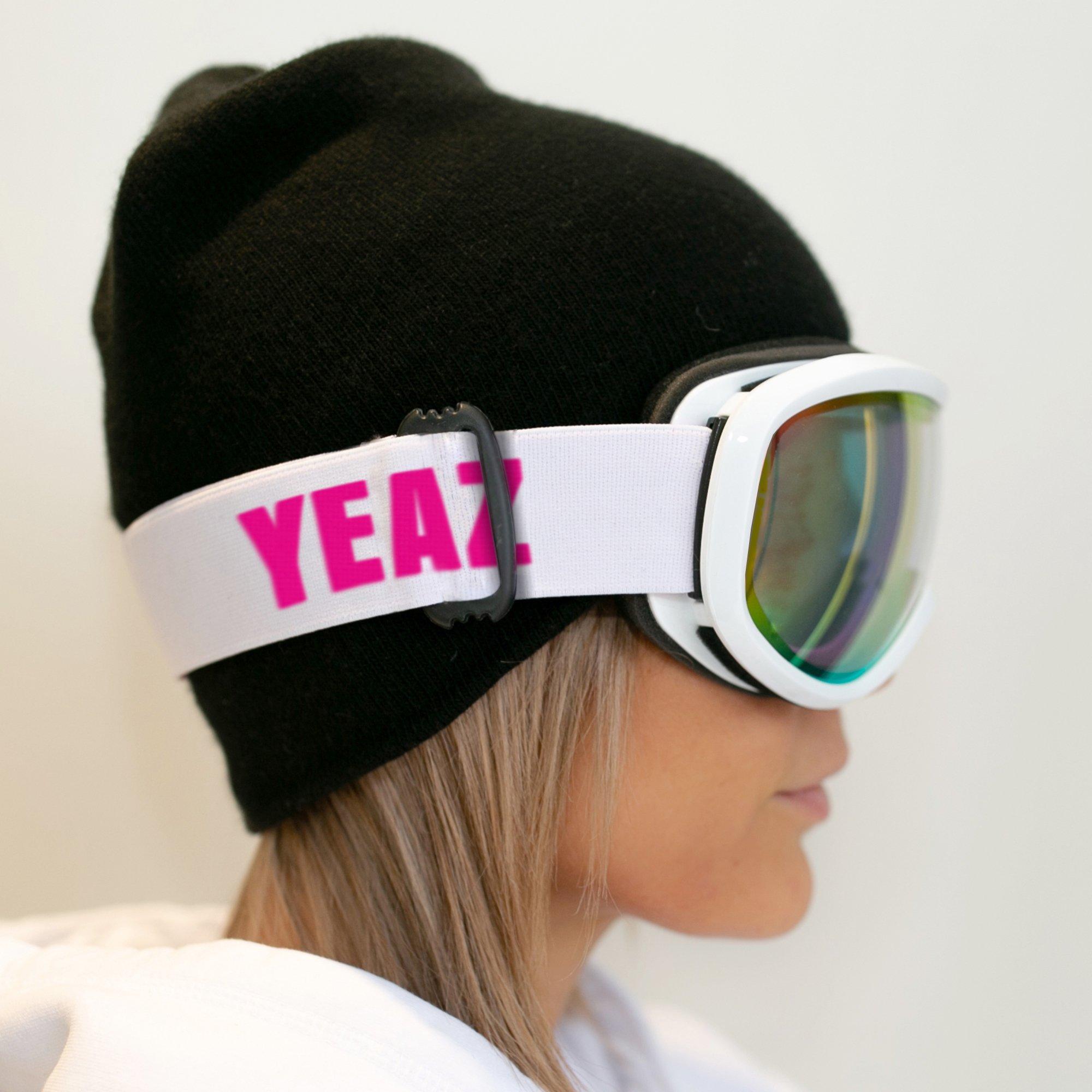 YEAZ  STEEZE Ski- und Snowboard-Brille pink/weiss 