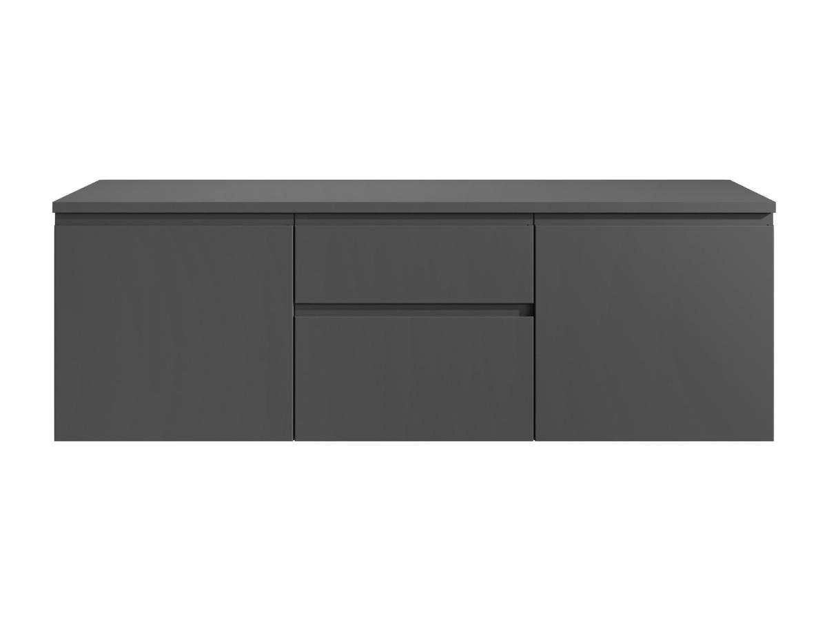 Vente-unique Mobile sotto lavabo sospeso 150 cm Grigio - JIMENA II  