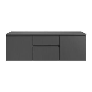 Vente-unique Mobile sotto lavabo sospeso 150 cm Grigio - JIMENA II  