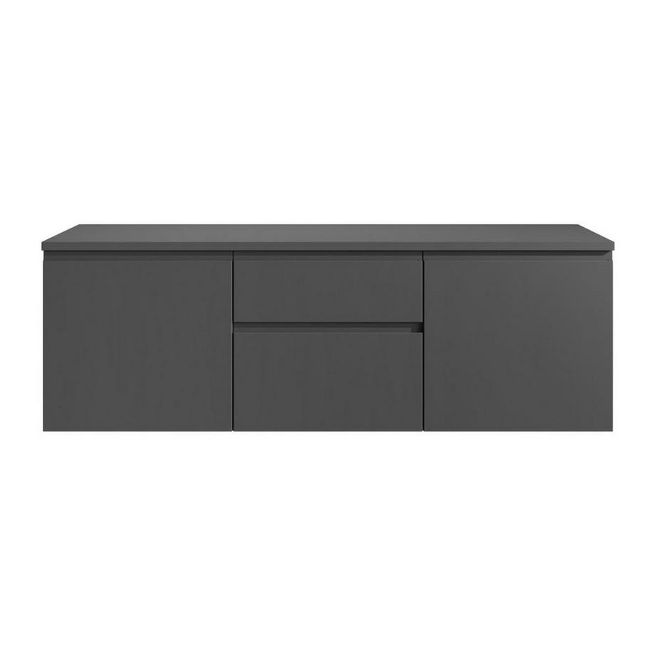 Vente-unique Mobile sotto lavabo sospeso 150 cm Grigio - JIMENA II  