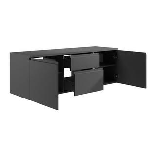 Vente-unique Mobile sotto lavabo sospeso 150 cm Grigio - JIMENA II  