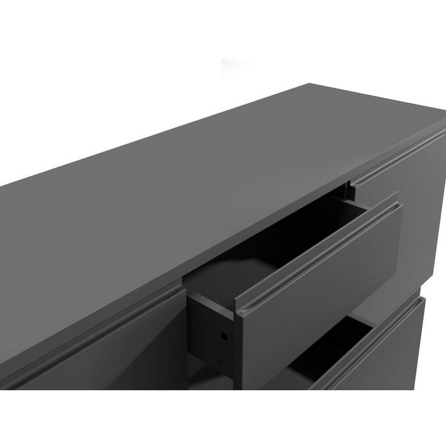 Vente-unique Mobile sotto lavabo sospeso 150 cm Grigio - JIMENA II  