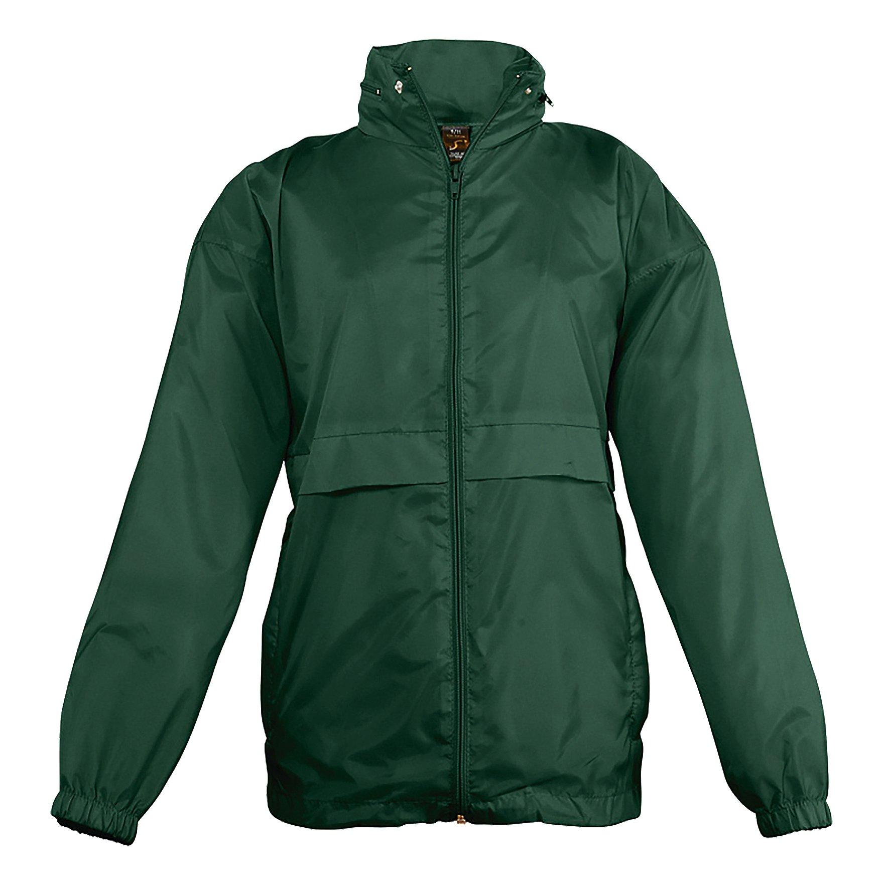 Image of Windbreaker Jacke Surf Jungen Waldgrün 116
