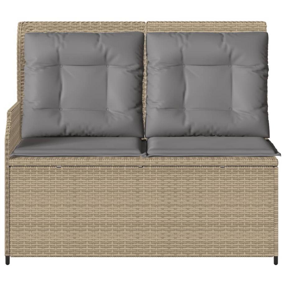 VidaXL Banc de jardin inclinable rotin synthétique  