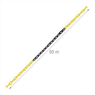 Northix Catena di barriera in nero e giallo  