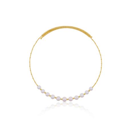 MUAU Schmuck  Collier Gelbgold 750 Akoya Perle 7-9mm 