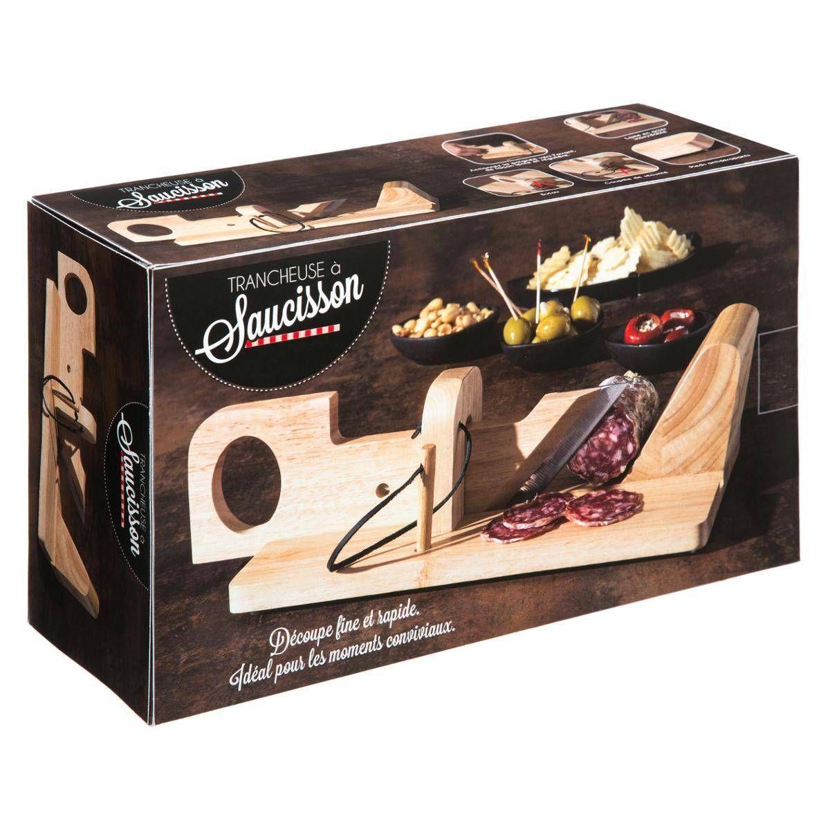 Secret de Gourmet Trancheuse à viande - manuelle - bois  