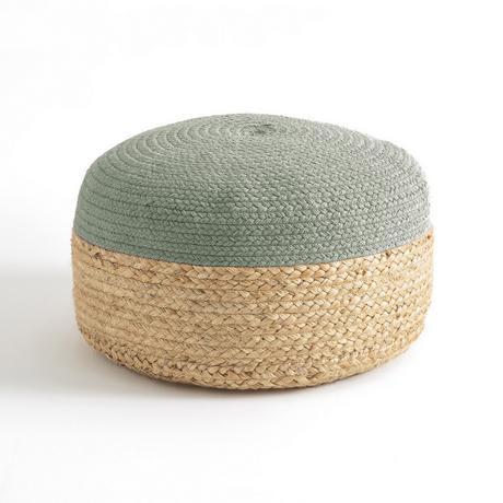 La Redoute Intérieurs Pouf bicolore jute Popayan  