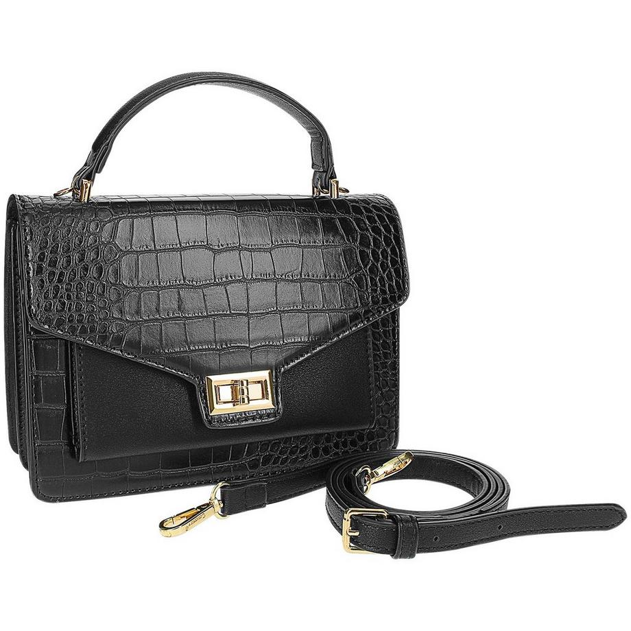 Gallantry Borsa a tracolla effetto coccodrillo  