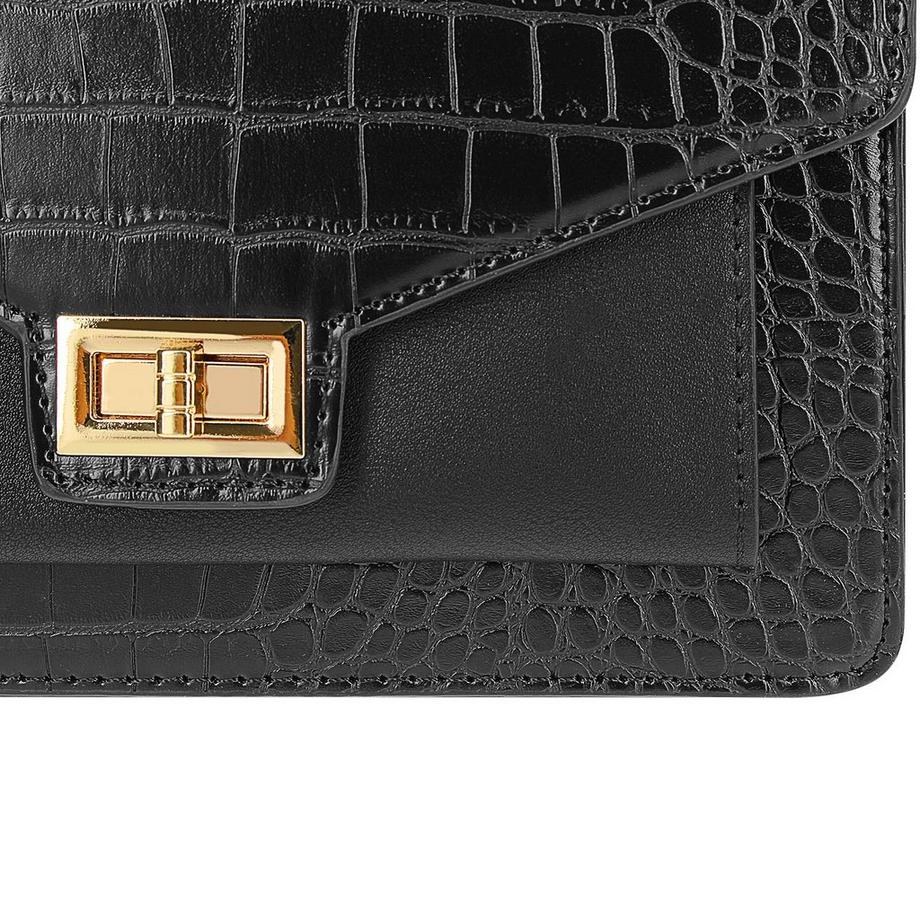 Gallantry Borsa a tracolla effetto coccodrillo  