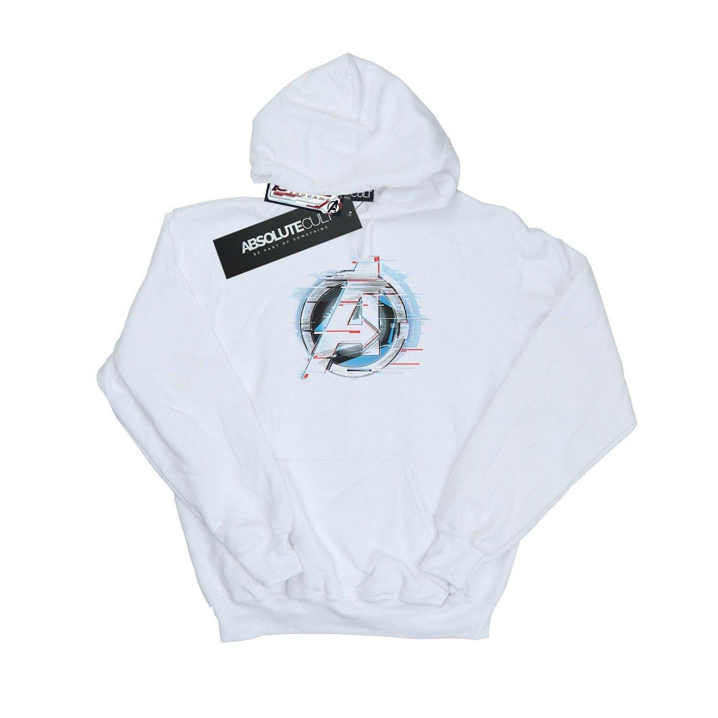 Image of Avengers Endgame Team Tech Logo Kapuzenpullover Mädchen Weiss 128