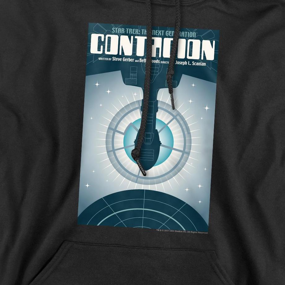 Star Trek The Next Generation Season 2 Episode 11 Felpa con cappuccio  