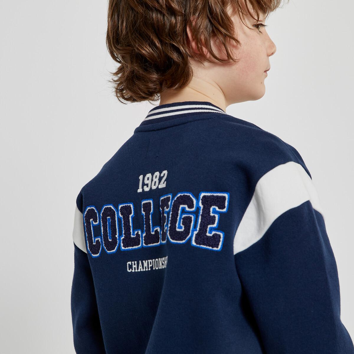 Image of College-jacke Aus Sweatware Unisex Blau 12A