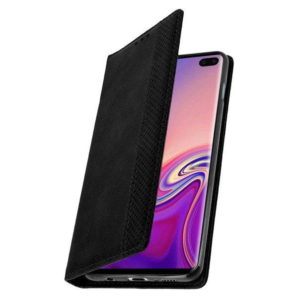 Avizar  Vintage Cover Galaxy S10 Plus Schwarz 