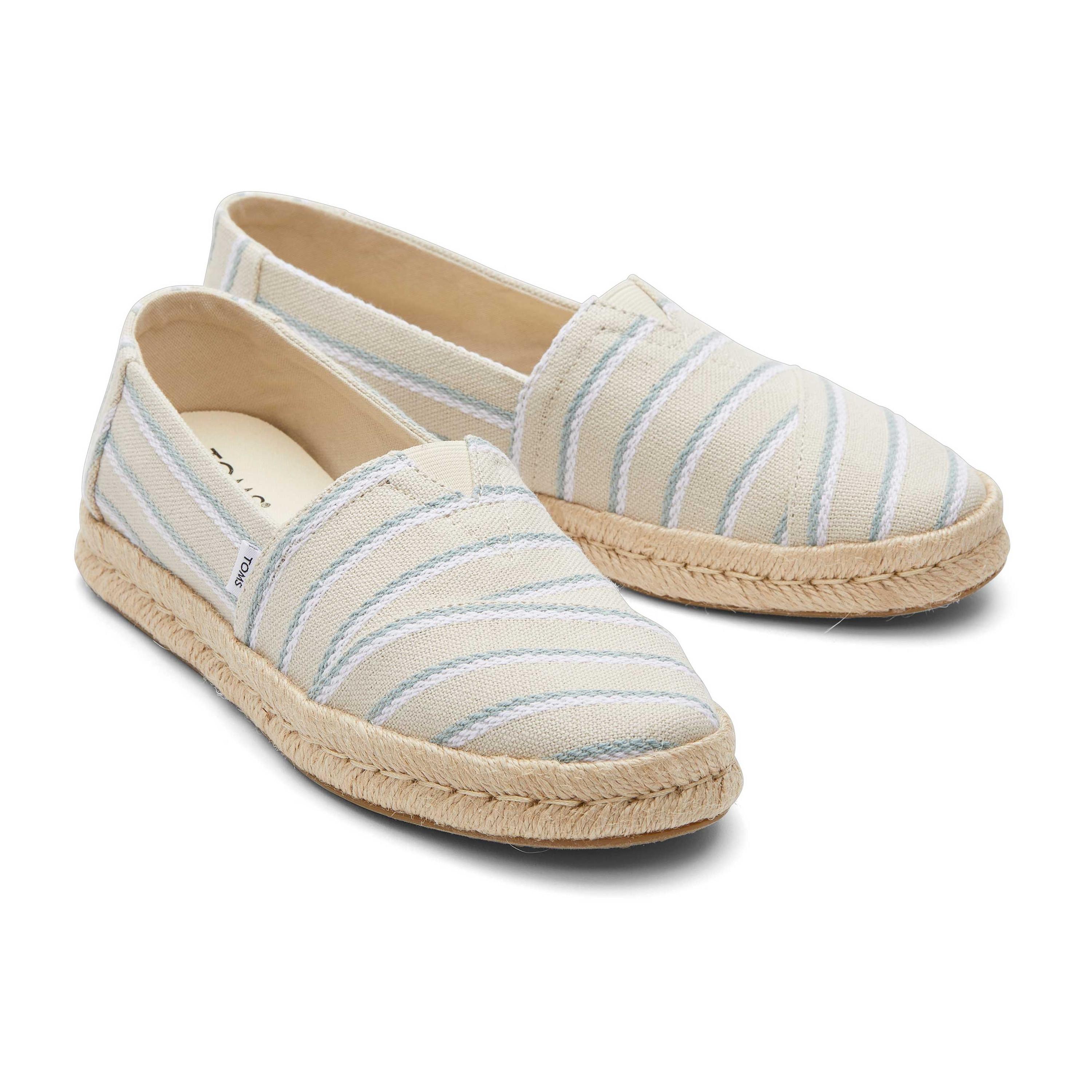 TOMS  espadrillas a righe intrecciate da donna  alpargata rope 2.0 