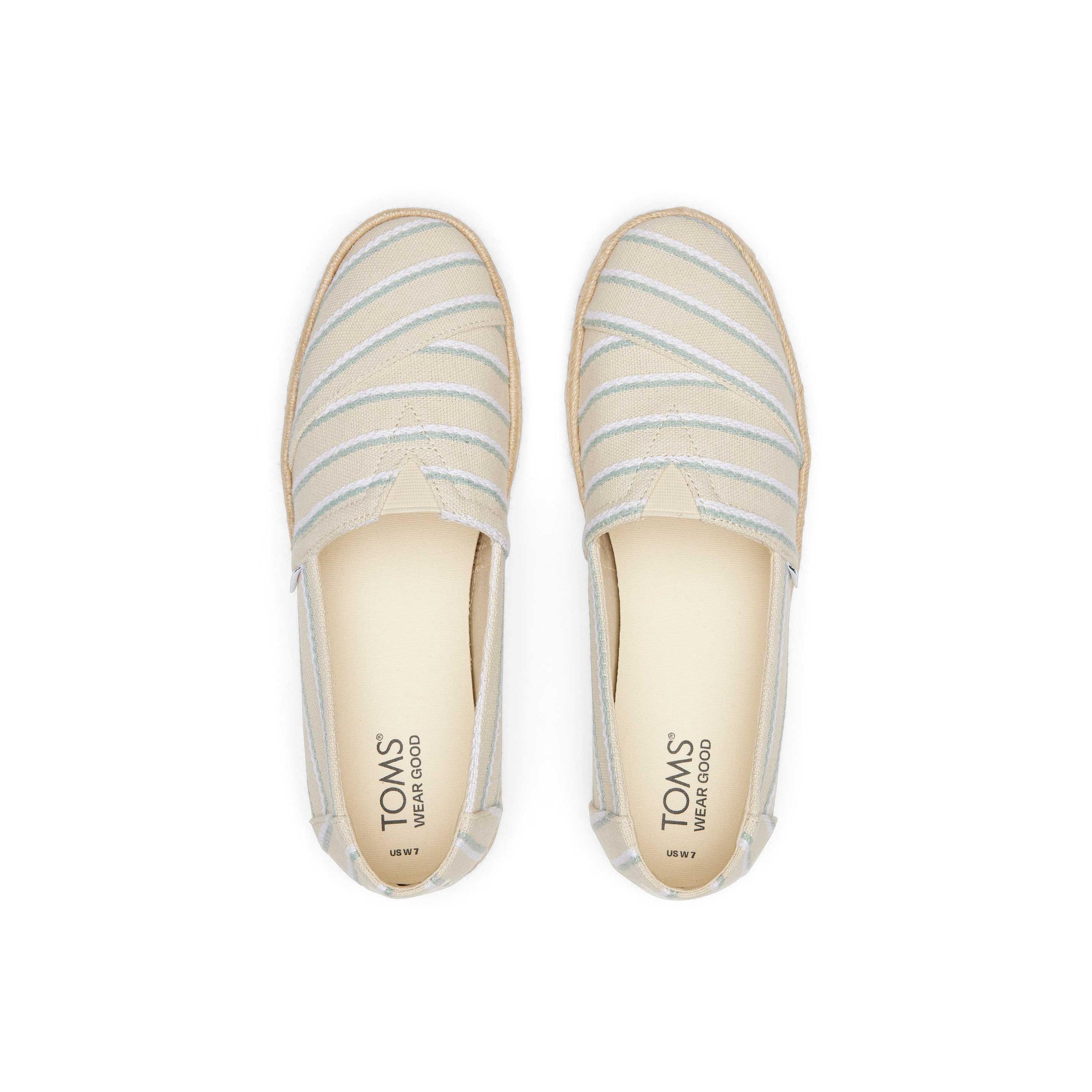 TOMS  espadrillas a righe intrecciate da donna  alpargata rope 2.0 