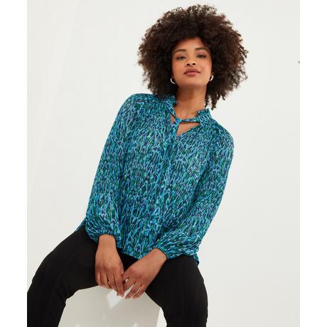 Joe Browns  Bluse mit Bindehals und Tiermuster 