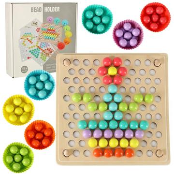 Pädagogisches Montessori-Perlen-Kugel-Mosaik-Puzzle 77el.