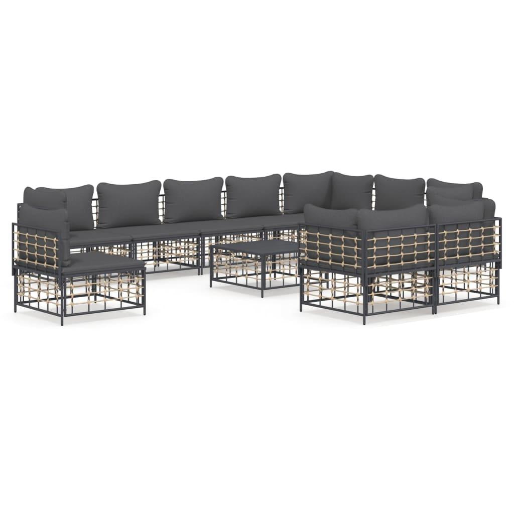 VidaXL Garten lounge set poly-rattan  