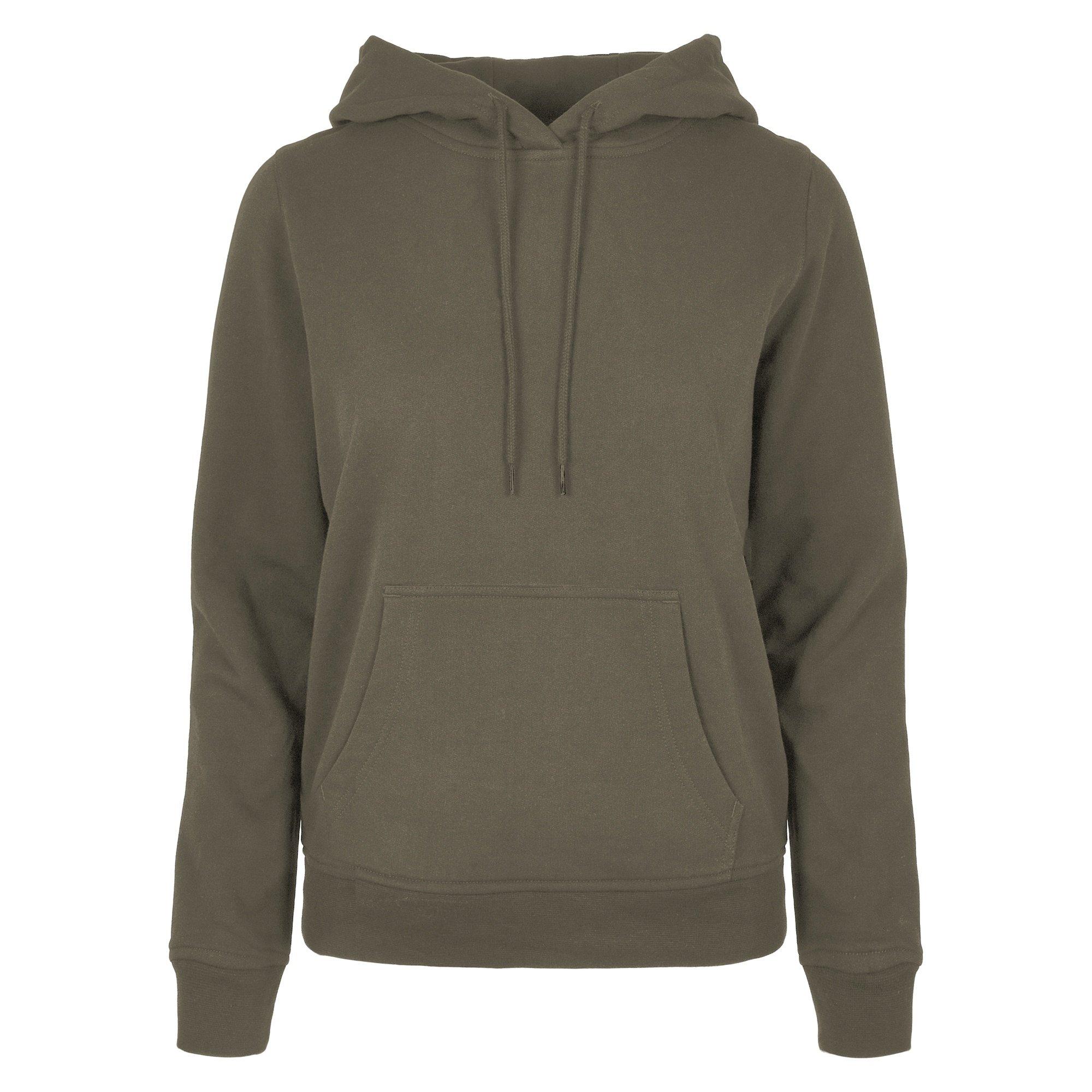Image of Basic Kapuzenpullover Damen Olivegrün S