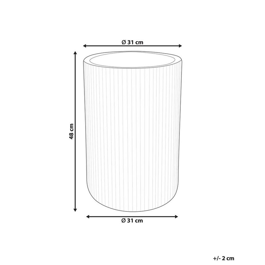 Beliani Vaso per piante en Fibra d'argilla Industriale EANTIO  