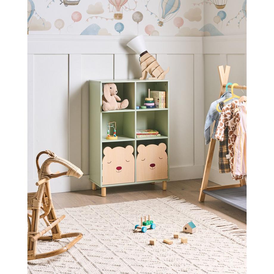 Beliani Bücherregal mit 3 Ebenen aus MDF-Platte Modern NOBBY  