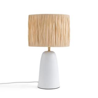 La Redoute Intérieurs Lampe à poser en terracotta et raphia  