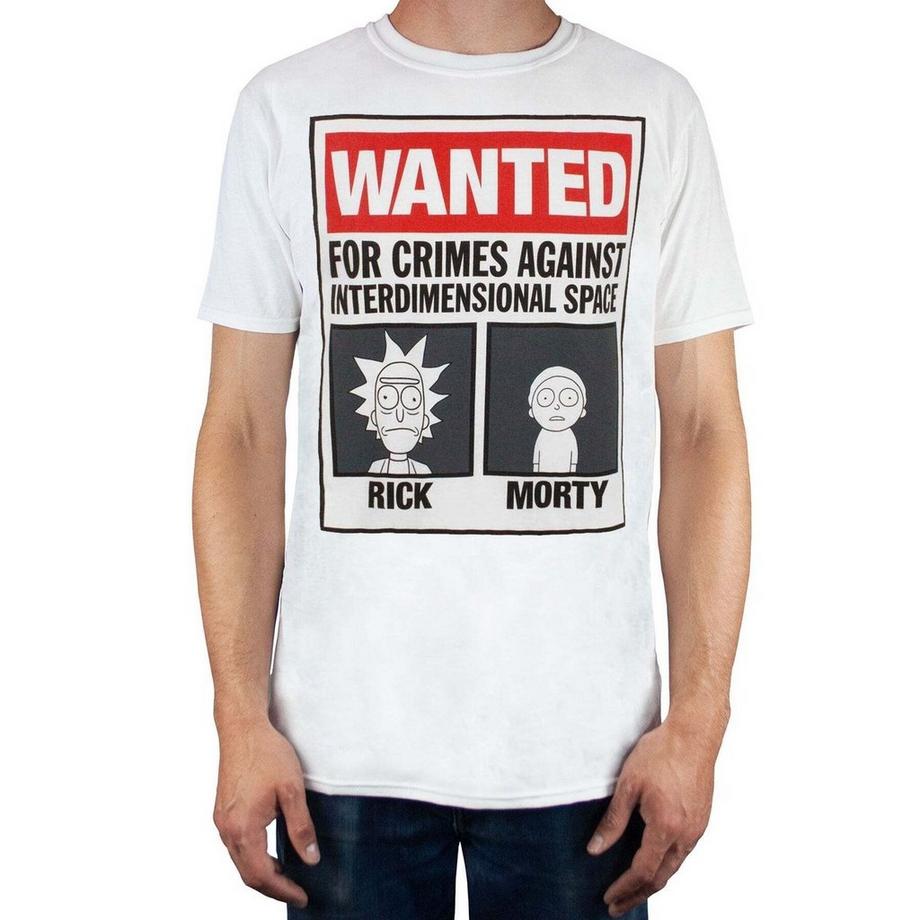 Rick And Morty Rick and Morty Wanted Poster T-Shirt  