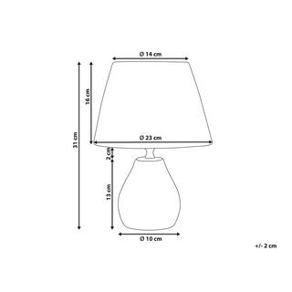 Beliani Lampada da tavolo en Ceramica Moderno ARWADITO  