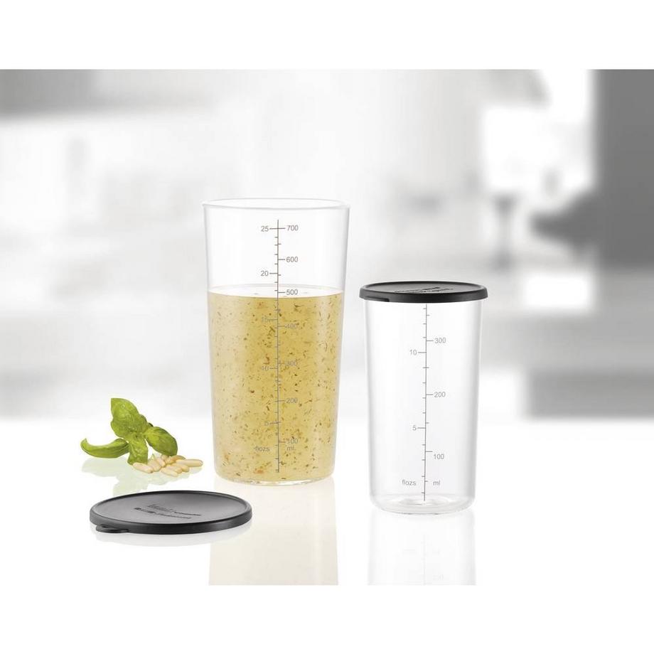 ESGE SET de tasses de mesure en verre avec couvercle  