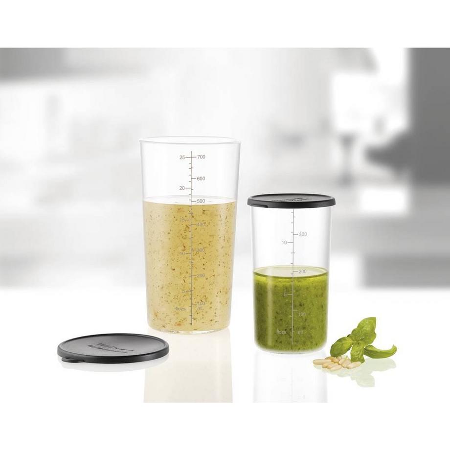 ESGE SET de tasses de mesure en verre avec couvercle  