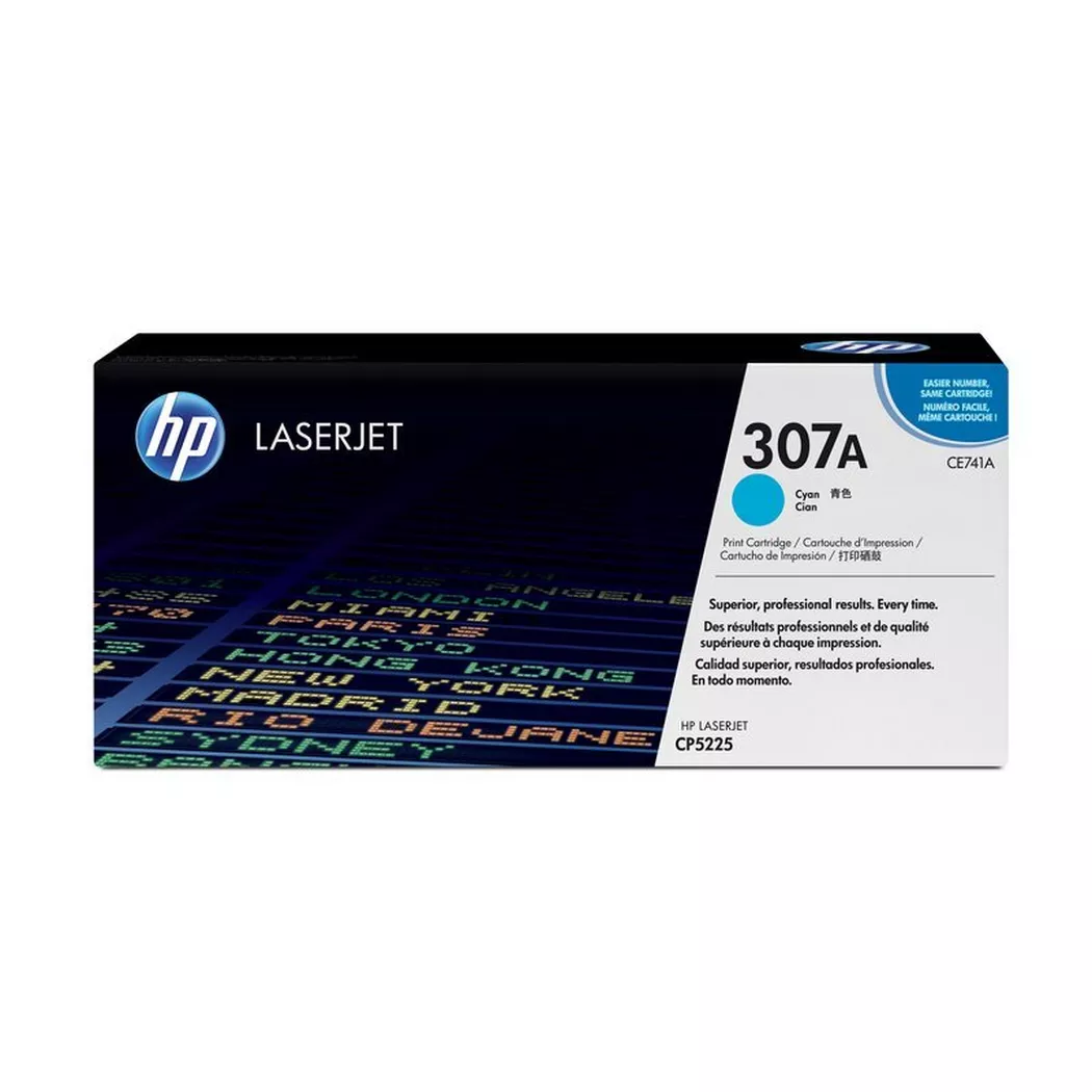 Hewlett-Packard – HP Toner-Modul 307A cyan CE741A Color LJ CP5225 7300 Seiten, One Size