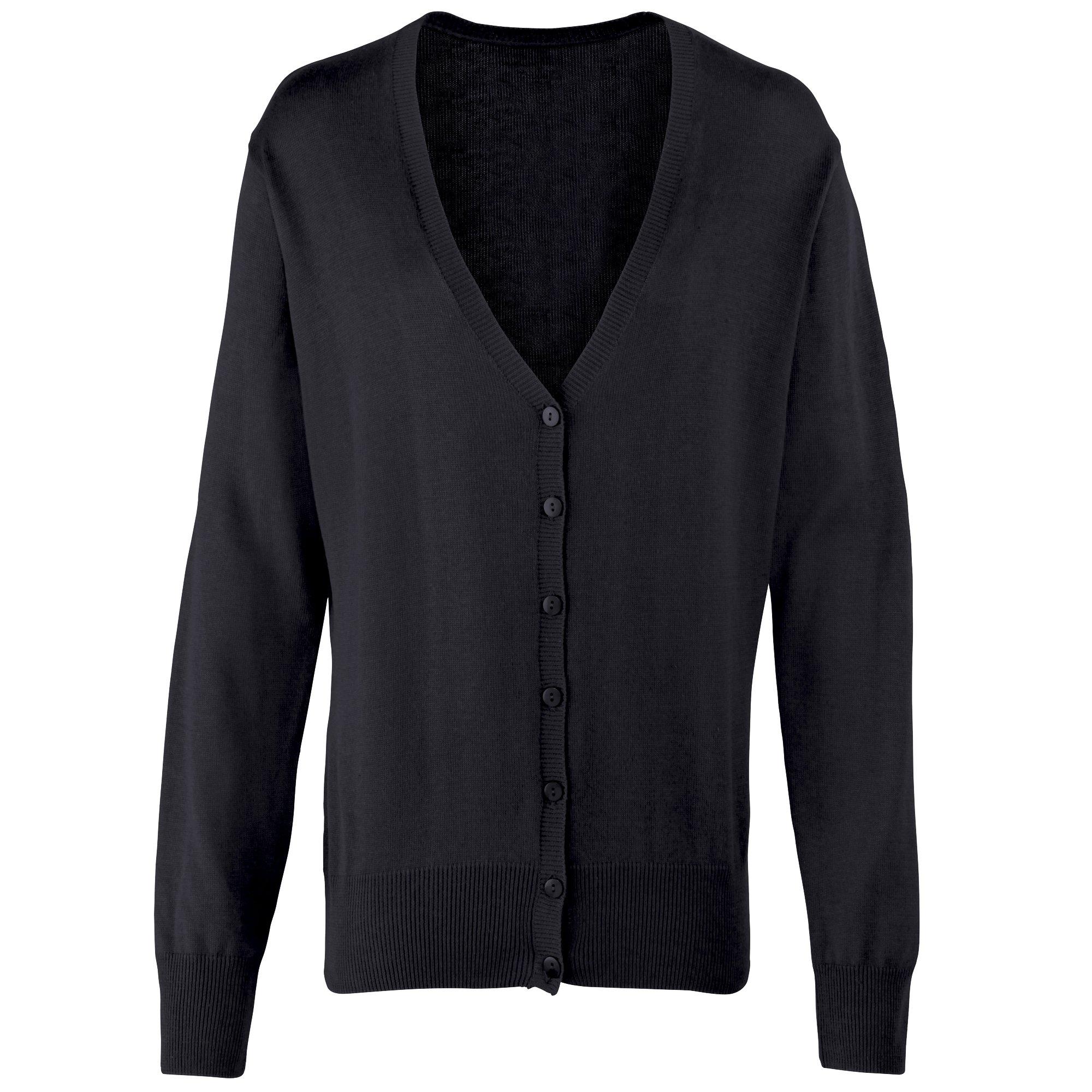 Image of Strickweste Mit Knopfleiste Damen Schwarz 50